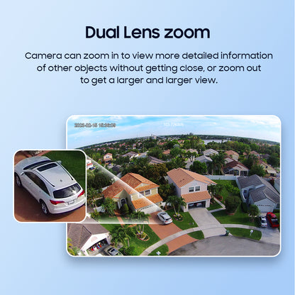 SHIWOJIA 4G SIM / WIFI 12X ZOOM Red/Blue alarm Floodlight Solar Battery PTZ Camera 6MP HD Wireless Security CCTV Including 12000mAh Battery 