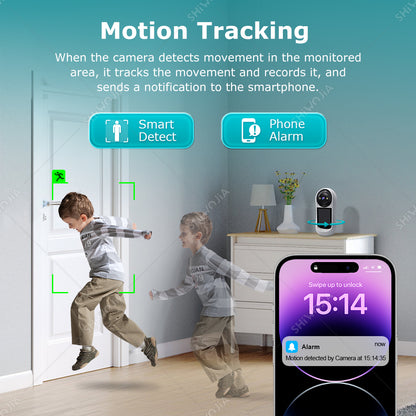 SHIWOJIA Two-Way Video Call Smart Camera 3MP HD Image Quality Color &amp; IR Night Vision Camera 