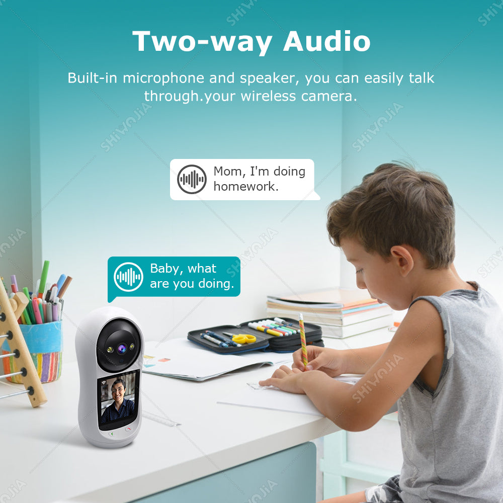 SHIWOJIA Two-Way Video Call Smart Camera 3MP HD Image Quality Color &amp; IR Night Vision Camera 