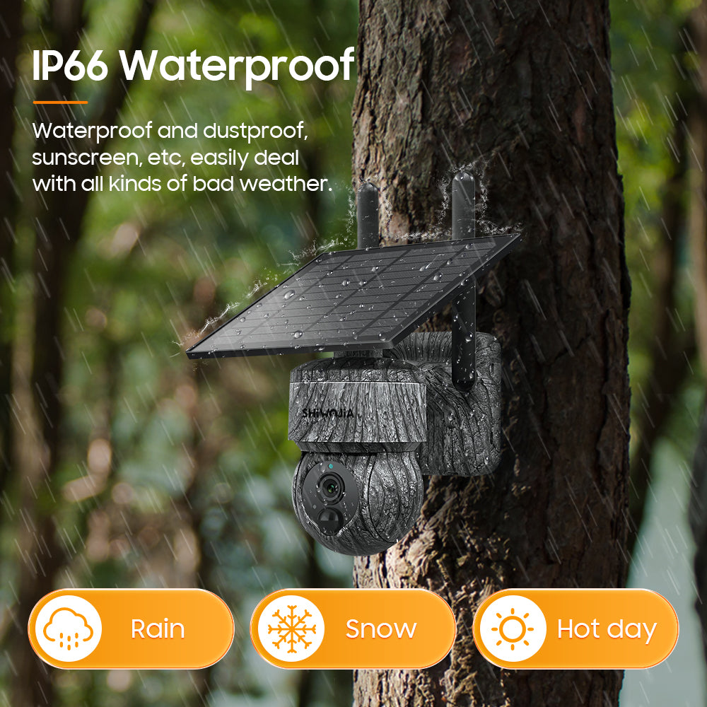 8MP Solar-Powered Surveillance Camera - Enhanced Night Vision &amp; Motion Detection for Ultimate Security"