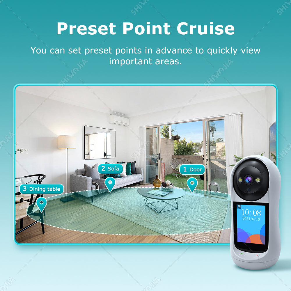 SHIWOJIA Two-Way Video Call Smart Camera 3MP HD Image Quality Color &amp; IR Night Vision Camera 