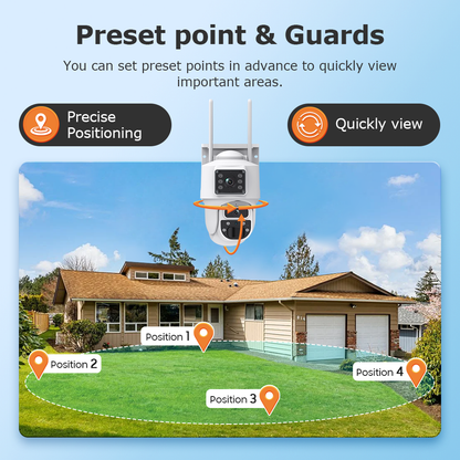 SHIWOJIA 6MP Solar Panel Wifi 12X CCTV PTZ Camera Outdoor Dual Screen 3K Security Battery Power Solar Powered Network Camera 