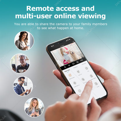 SHIWOJIA Two-Way Video Call Smart Camera 3MP HD Image Quality Color &amp; IR Night Vision Camera 