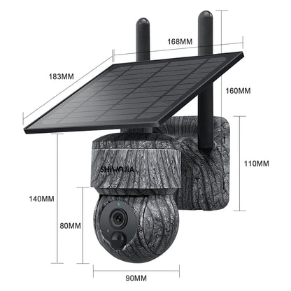8MP Solar-Powered Surveillance Camera - Enhanced Night Vision &amp; Motion Detection for Ultimate Security"