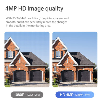 SHIWOJIA Tuya Camera IP Surveillance Camera Outdoor 4MP Floodlight Voice IR Night Vision Security Protection Camera 