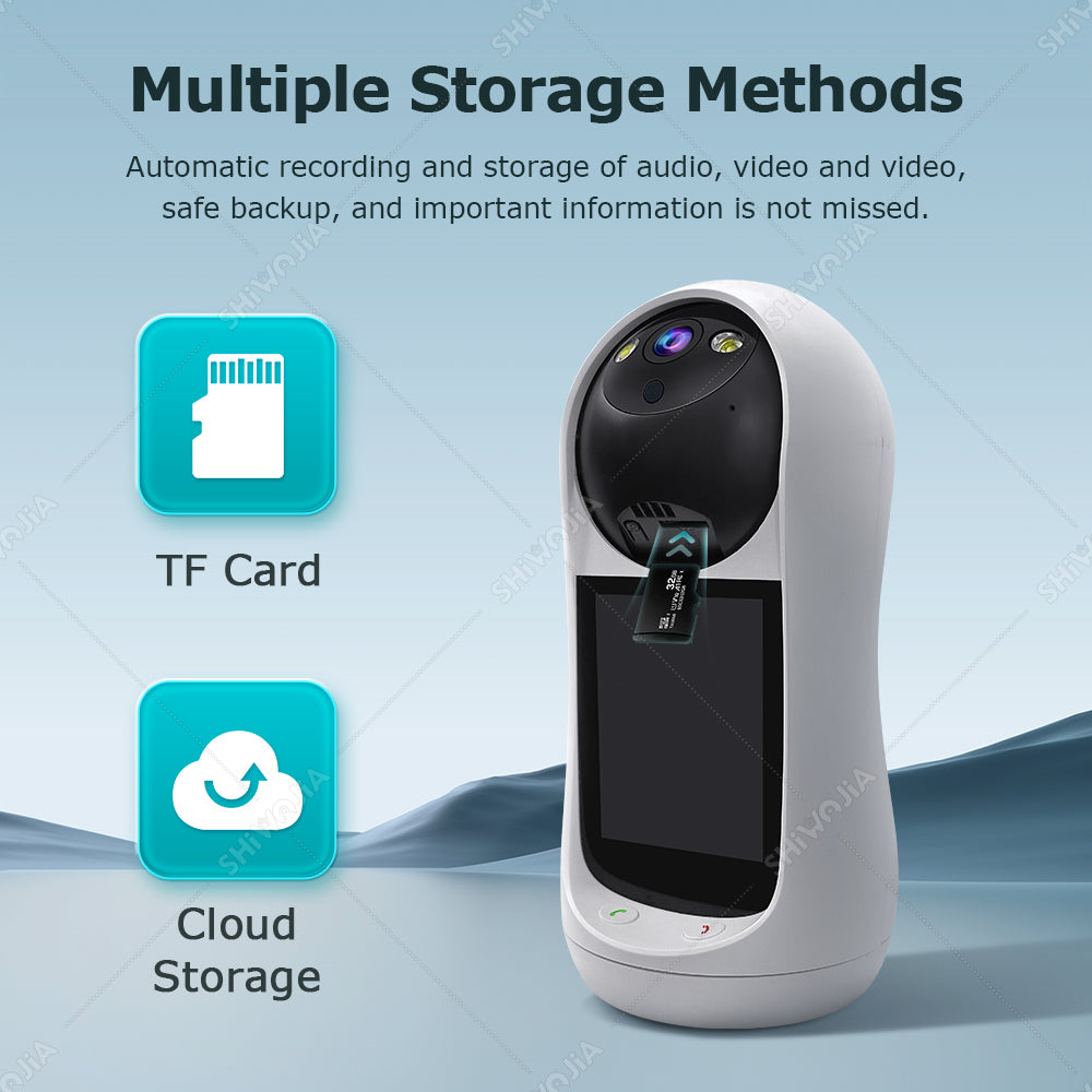 SHIWOJIA Two-Way Video Call Smart Camera 3MP HD Image Quality Color &amp; IR Night Vision Camera 