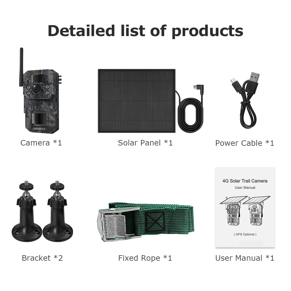 SHIWOJIA 3MP 810 Trail Camera PIR Motin Detection IP66