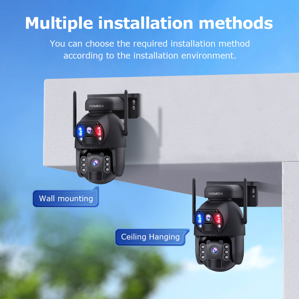 SHIWOJIA 6MP Dual PIR Dual Lens IP67 Metal Solar Battery PTZ 4G Solar Camera Outdoor Surveillance Camera Night Vision 