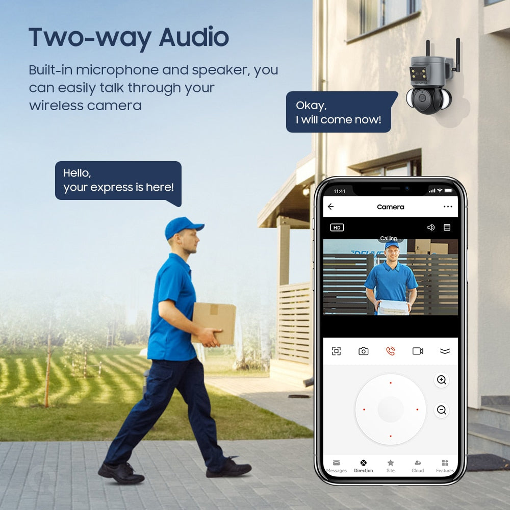 5MP 4G SIM Security Camera Tuya WIFI Surveillance Camera with Anti-theft Siren Alarm CCTV Cameras Alexa Google Motion