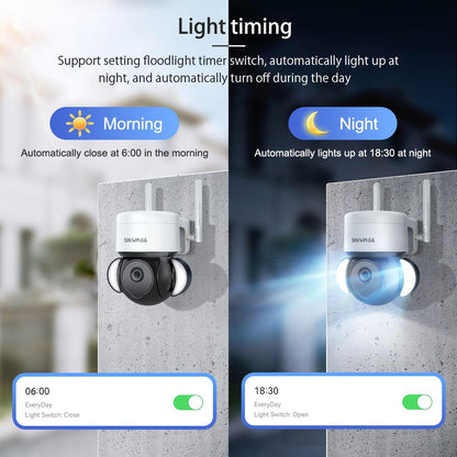 Tuya Camera 4G SIM Card IP Surveillance Camera Outdoor 4MP Floodlight Voice IR Night Vision Security Protection Camera