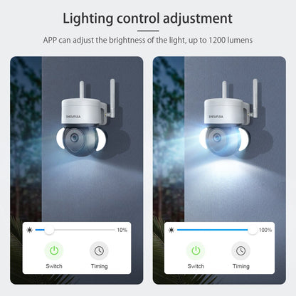 Tuya Camera 4G SIM Card IP Surveillance Camera Outdoor 4MP Floodlight Voice IR Night Vision Security Protection Camera
