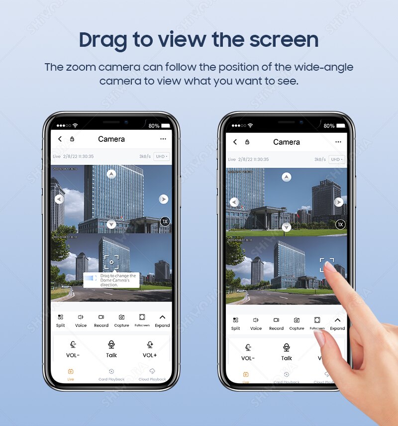 WIFI IP Camera 4MP 10X Zoom Security Protection Outdoor Surveillance Cameras AI Auto Tracking Floodlight Camera 